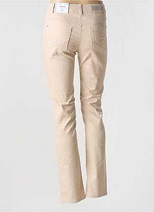 Jeans coupe slim stretch taille normale beige BRANDTEX femme
