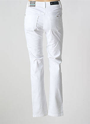Jeans coupe slim stretch taille normale blanc BRANDTEX femme