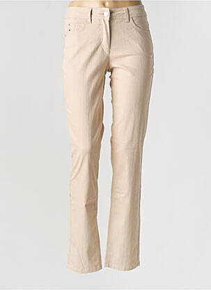 Jeans coupe slim taille normale taille normale beige BRANDTEX femme