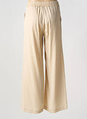 Pantalon large taille à pinces taille haute beige PAKO LITTO femme