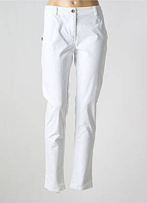 Pantalon chino tissage popeline taille normale blanc PAKO LITTO femme