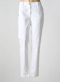 Pantalon chino tissage popeline taille normale blanc PAKO LITTO femme