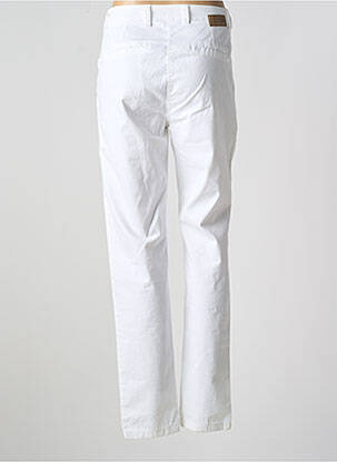 Pantalon chino tissage popeline taille normale blanc PAKO LITTO femme