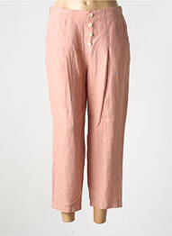 Pantalon 7/8 taille haute taille haute rose MUS & BOMBON femme