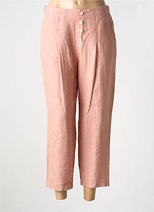 Pantalon 7/8 taille haute taille haute rose MUS & BOMBON femme