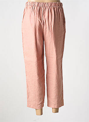 Pantalon 7/8 taille haute taille haute rose MUS & BOMBON femme