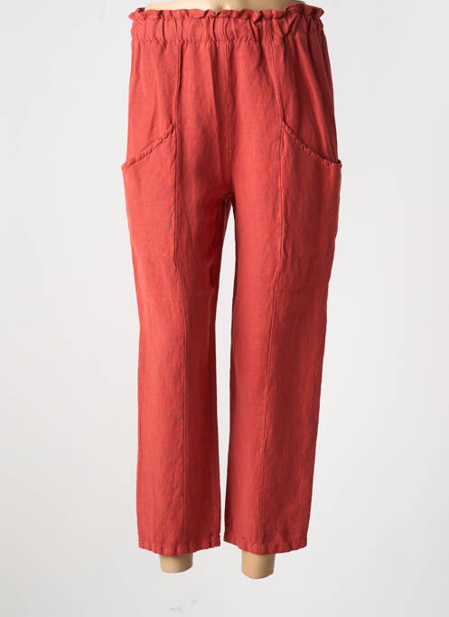 Pantalon 7/8 orange PAKO LITTO pour femme