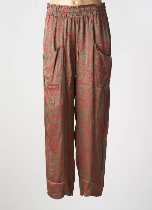 Pantalon droit vert PAKO LITTO pour femme