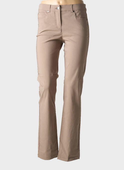 Pantalon slim marron SIGNATURE pour femme