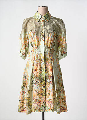 Robe mi-longue vert ALBERTA FERRETTI pour femme
