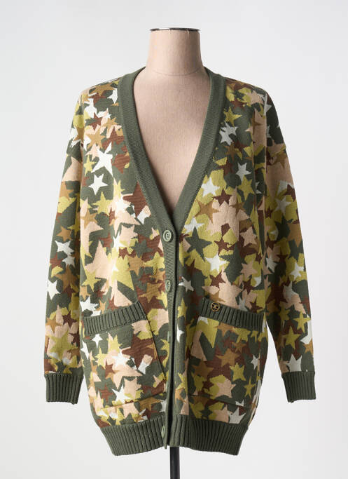 Gilet manches longues vert ELISABETTA FRANCHI pour femme