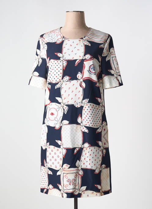 Robe mi-longue bleu MOSCHINO pour femme