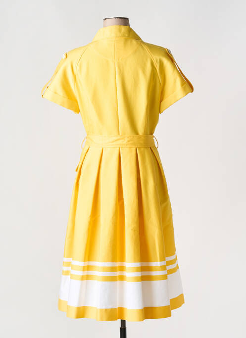 Robe mi-longue jaune MOSCHINO pour femme