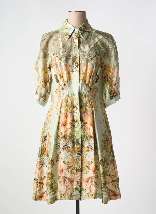 Robe mi-longue vert ALBERTA FERRETTI pour femme