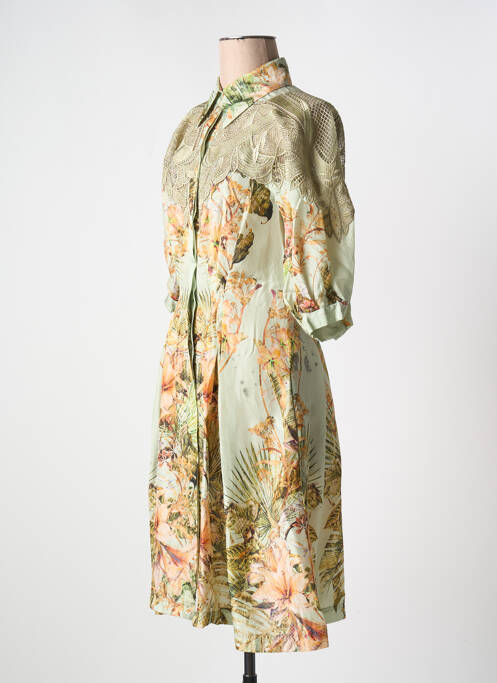 Robe mi-longue vert ALBERTA FERRETTI pour femme