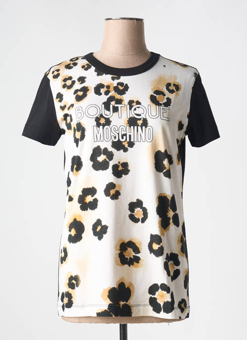 T-shirt noir MOSCHINO pour femme