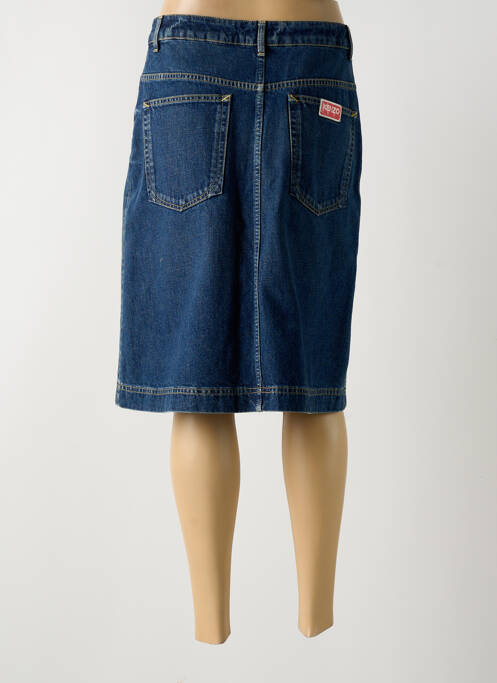 Jupe mi-longue bleu KENZO femme