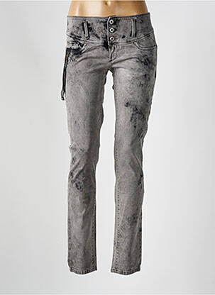 Jeans coupe slim taille basse taille basse gris SALSA femme