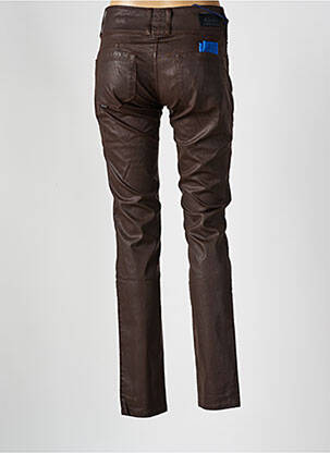 Pantalon slim taille basse taille basse marron SALSA femme