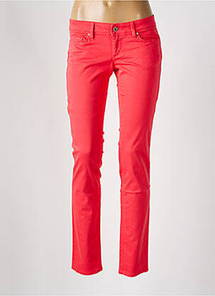 Jeans coupe slim taille basse taille basse rouge SALSA femme