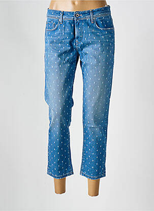 Jeans coupe slim effet usé délavé taille normale bleu SALSA femme