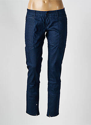 Jeans coupe slim tissage brut taille basse bleu SALSA femme