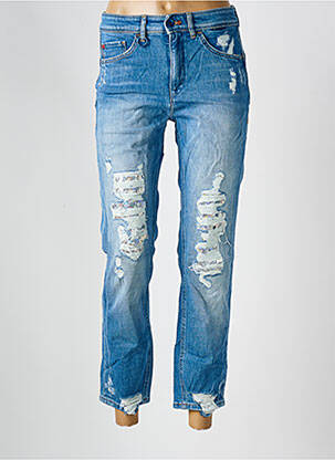 Jeans coupe slim effet usé délavé taille normale bleu SALSA femme