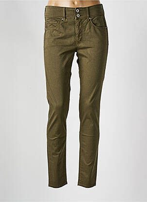 Jeans coupe slim stretch taille normale vert SALSA femme