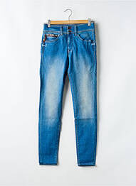 Jeans coupe slim stretch taille haute bleu SALSA femme