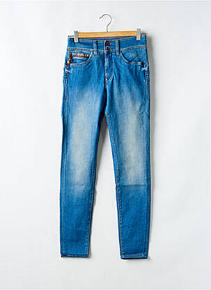 Jeans coupe slim stretch taille haute bleu SALSA femme
