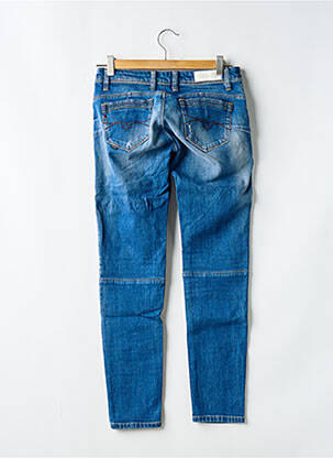 Jeans coupe slim effet usé délavé taille basse bleu SALSA femme