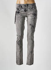 Jeans coupe slim gris SALSA pour femme seconde vue