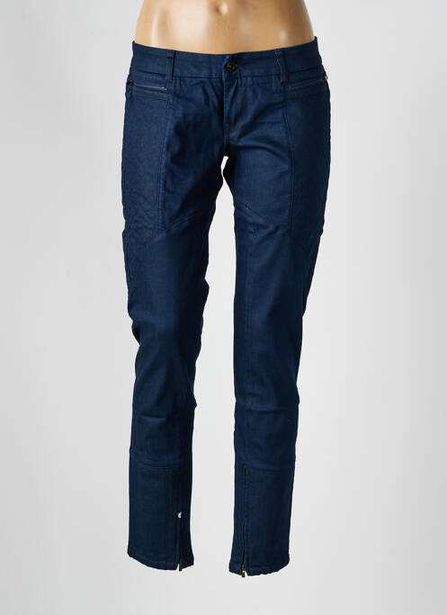 Jeans coupe slim tissage brut taille basse bleu SALSA femme