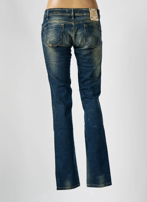 Jeans coupe slim effet usé délavé taille basse bleu SALSA femme
