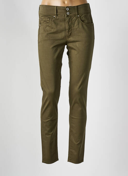 Jeans coupe slim stretch taille normale vert SALSA femme