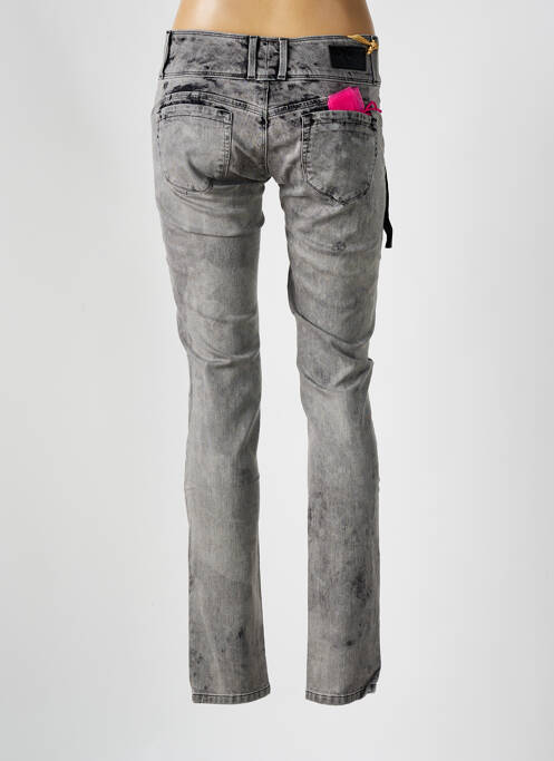 Jeans coupe slim gris SALSA pour femme