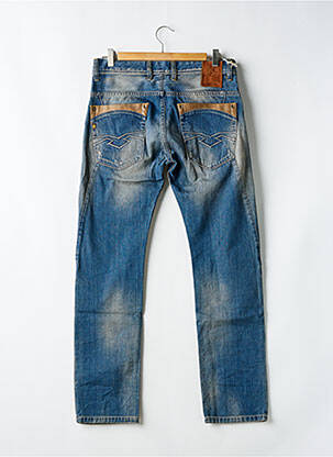 Jeans coupe slim fermeture boutonnée sur le devant taille basse bleu SALSA homme
