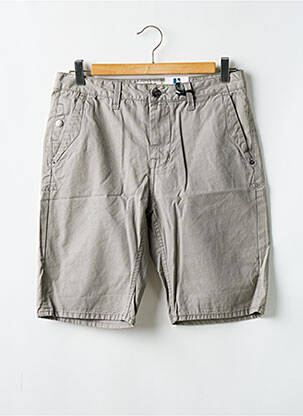 Bermuda poches taille basse gris GARCIA homme