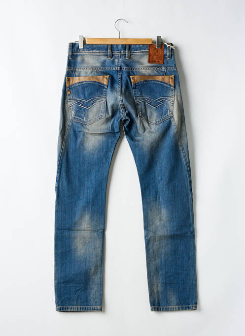 Jeans coupe slim fermeture boutonnée sur le devant taille basse bleu SALSA homme