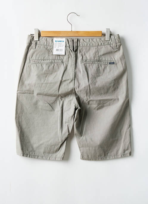 Bermuda poches taille basse gris GARCIA homme