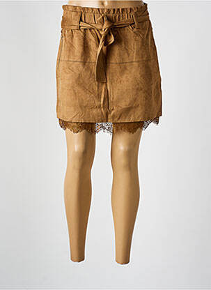 Jupe courte poches marron SALSA femme