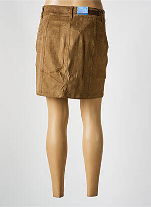 Jupe courte taille à pinces marron SALSA femme