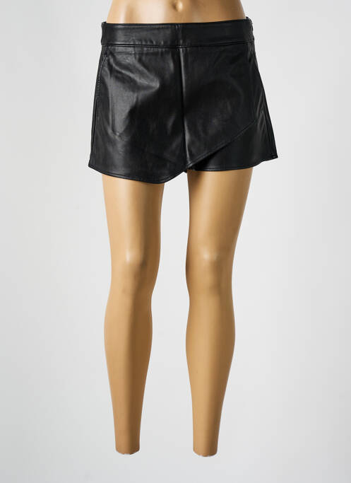 Jupe short tissage simili-cuir noir SALSA femme