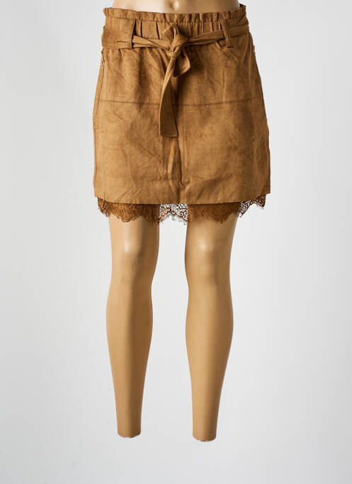 Jupe courte marron SALSA pour femme
