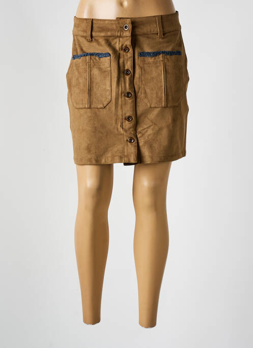 Jupe courte marron SALSA pour femme