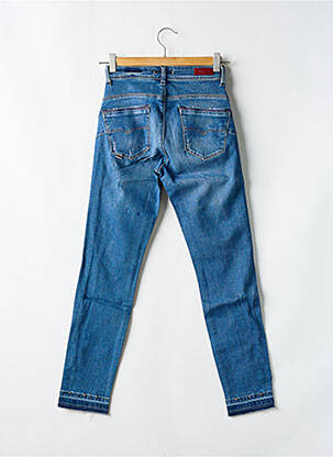 Jeans coupe slim effet usé délavé taille haute bleu SALSA femme