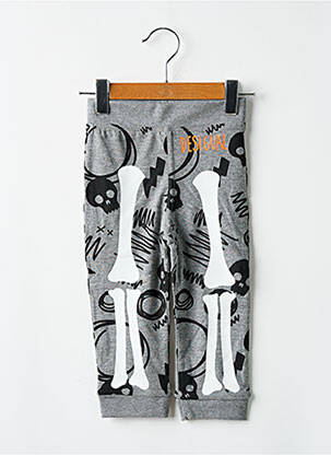 Pantalon droit taille normale taille élastique gris DESIGUAL garçon