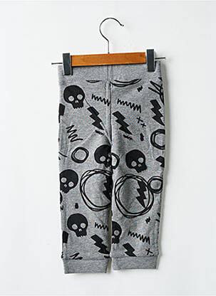 Pantalon droit taille normale taille élastique gris DESIGUAL garcon