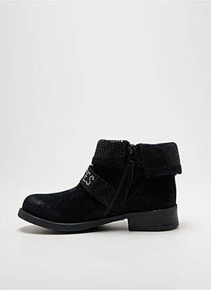 Bottines/boots nubuck talon bas noir LE TEMPS DES CERISES fille