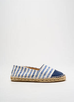 Espadrilles bout rond talon plat jusqu'à 3cm bleu LE TEMPS DES CERISES femme